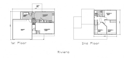 Floor plan for 3 beds, 1.5 baths, 1200 sqft